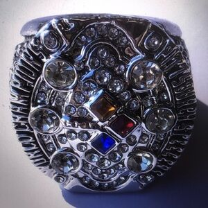 Men's Steelers 2009 Statement Ring with Multicolor Accents Size 11 Football Fan